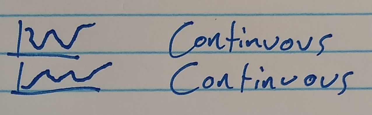 continuous vs. continuous variable test w/ regression